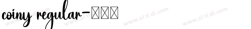 coiny regular字体转换